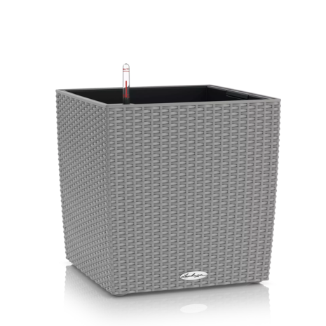 LECHUZA CUBE Cottage silver glow LECHUZA CUBE Cottage silver glow