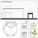 LECHUZA CUBE Cottage light grey LECHUZA CUBE Cottage light grey