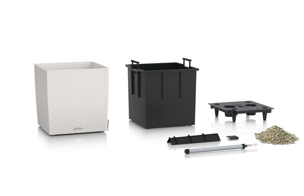 LECHUZA CUBE Cottage light grey LECHUZA CUBE Cottage light grey