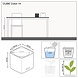 LECHUZA CUBE Color white LECHUZA CUBE Color white