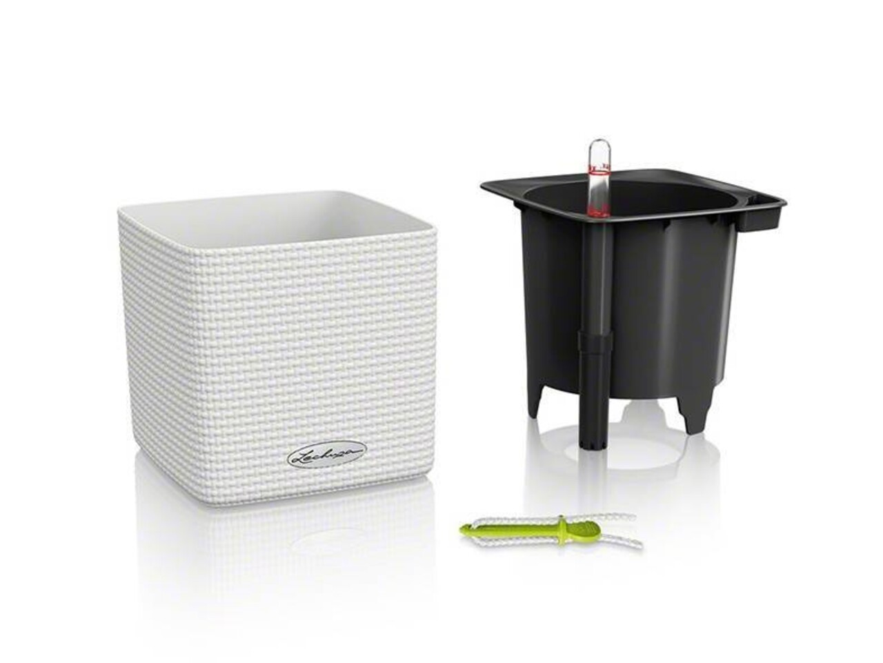 LECHUZA CUBE Color lime green