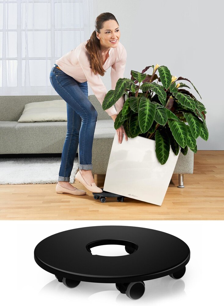 LECHUZA CUBE anthracite métallisé