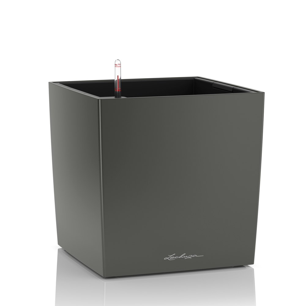 LECHUZA CUBE anthrazit metallic LECHUZA CUBE anthrazit metallic