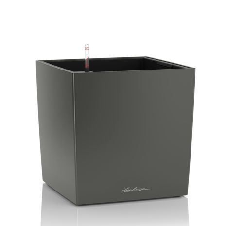 LECHUZA CUBE anthracite métallisé