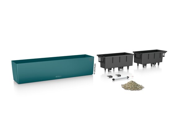 LECHUZA BALCONERA Color petrol blue