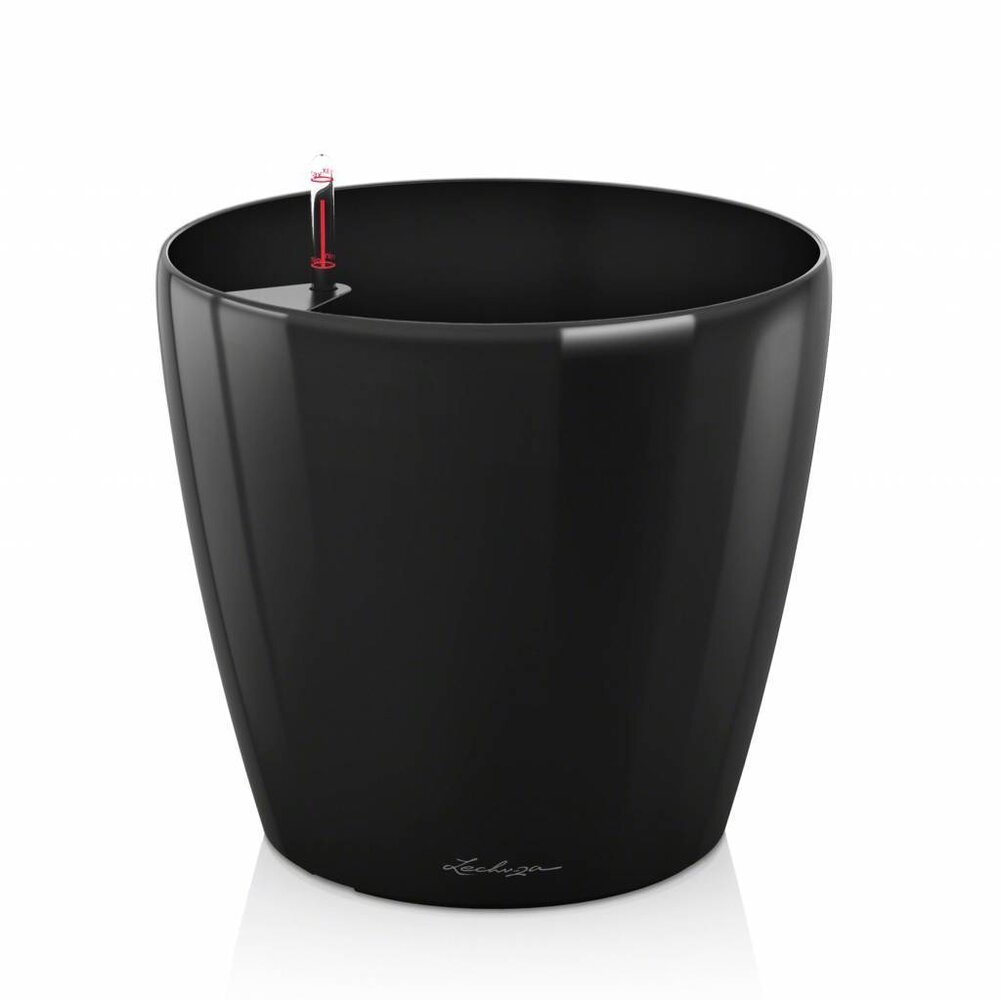 LECHUZA CLASSICO zwart hoogglans