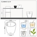 LECHUZA CLASSICO LS white high-gloss LECHUZA CLASSICO LS white high-gloss