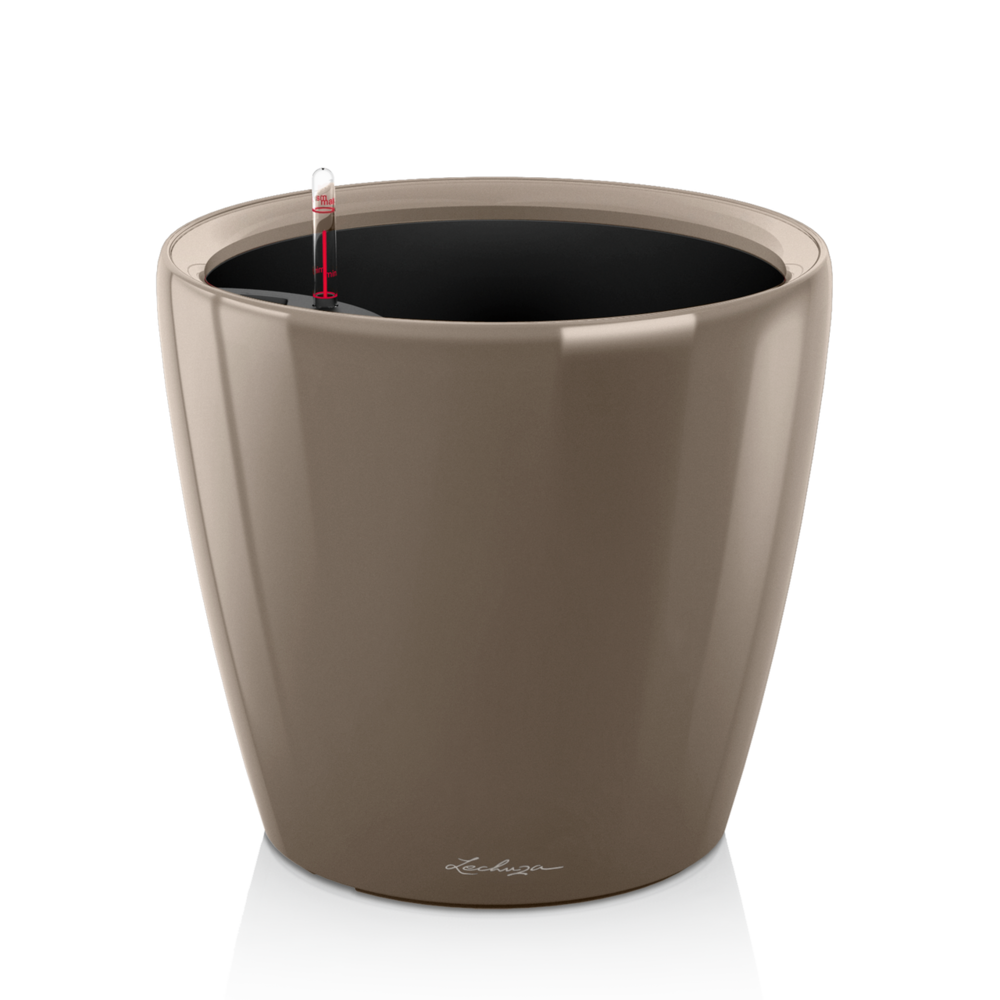 LECHUZA CLASSICO LS shiny taupe LECHUZA CLASSICO LS shiny taupe