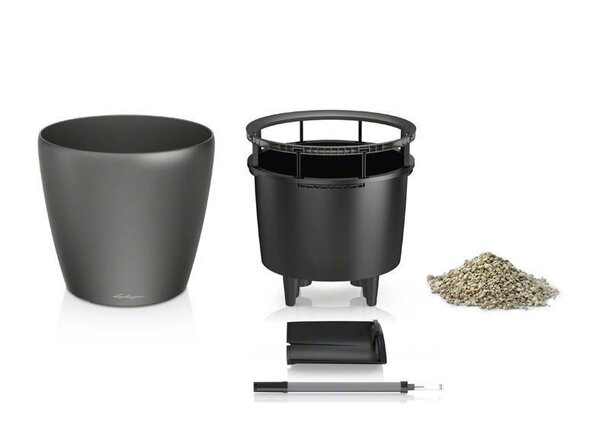 LECHUZA CLASSICO LS charcoal metallic