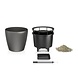 LECHUZA CLASSICO LS charcoal metallic LECHUZA CLASSICO LS charcoal metallic