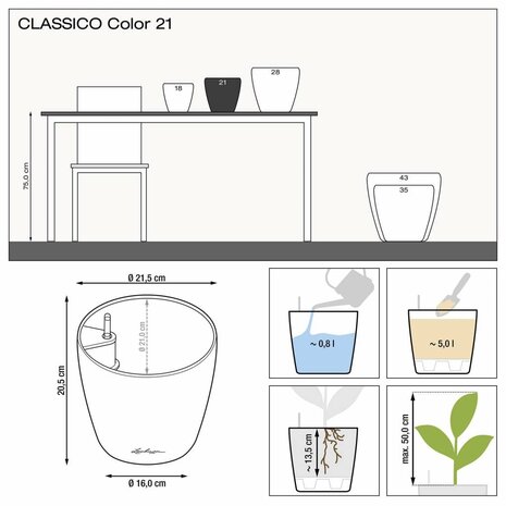LECHUZA CLASSICO Color mango slush