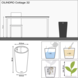 LECHUZA CILINDRO Cottage light grey LECHUZA CILINDRO Cottage light grey