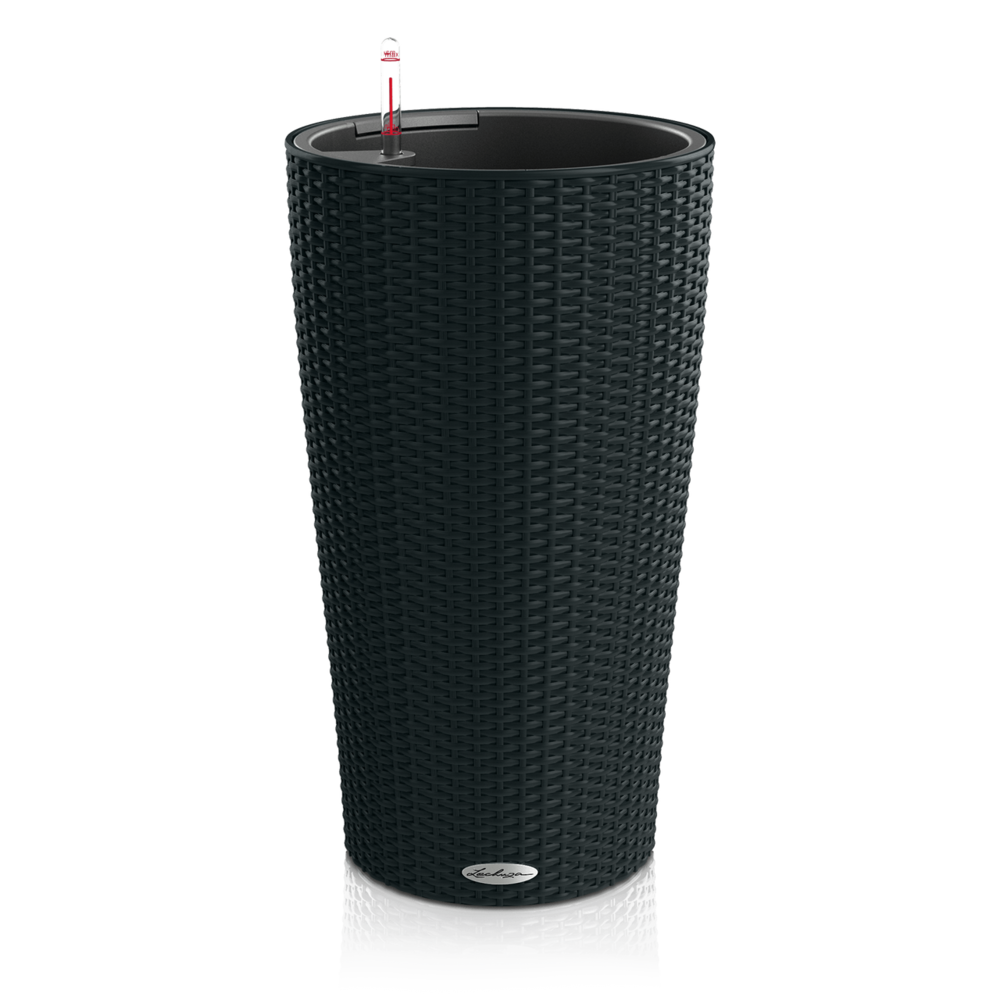 LECHUZA CILINDRO Cottage graphite black LECHUZA CILINDRO Cottage graphite black