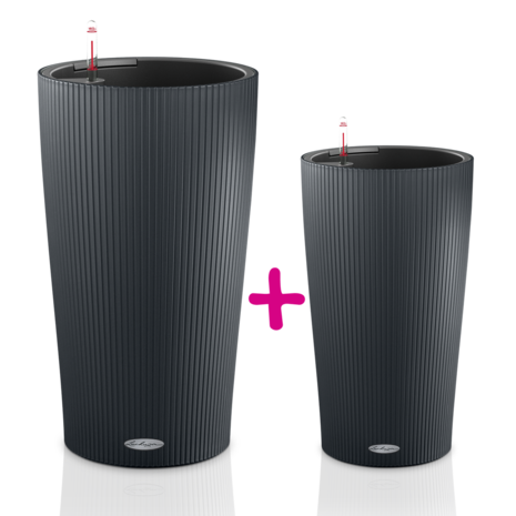 LECHUZA CILINDRO Color 23 + 32 slate gray LECHUZA CILINDRO Color 23 + 32 slate gray
