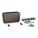 LECHUZA CARARO espresso metallic LECHUZA CARARO espresso metallic