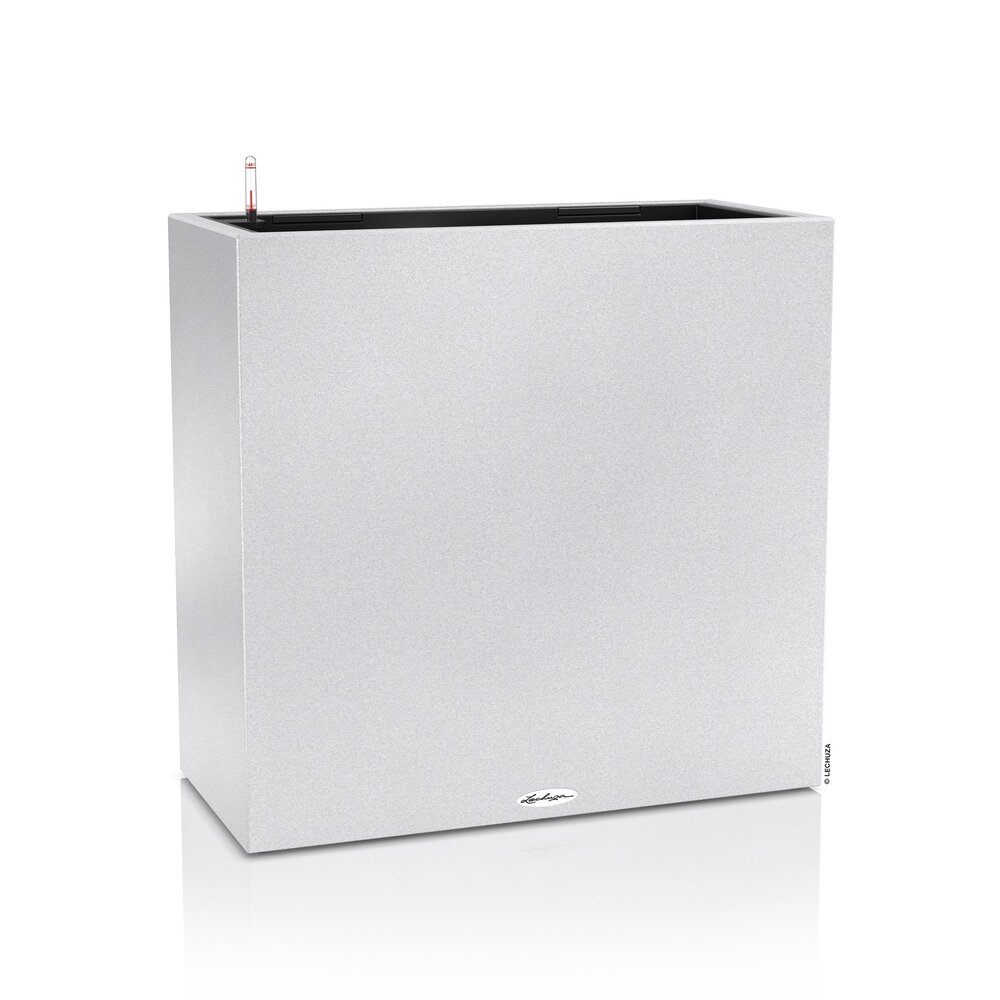 LECHUZA CANTO Stone wide quartz white