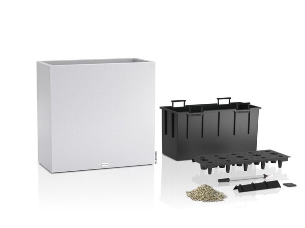 LECHUZA CANTO Stone wide quarzweiß LECHUZA CANTO Stone wide quarzweiß
