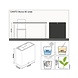 LECHUZA CANTO Stone wide graphitschwarz gesprenkelt LECHUZA CANTO Stone wide graphitschwarz gesprenkelt