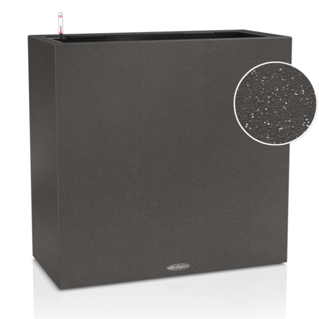 LECHUZA CANTO Stone wide graphitschwarz gesprenkelt LECHUZA CANTO Stone wide graphitschwarz gesprenkelt