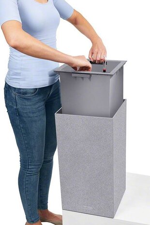 LECHUZA CANTO Stone low stone grey