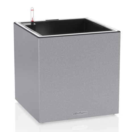 LECHUZA CANTO Stone low LED gris pierre LECHUZA CANTO Stone low LED gris pierre