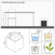 LECHUZA CANTO Stone low LED quartz white LECHUZA CANTO Stone low LED quartz white