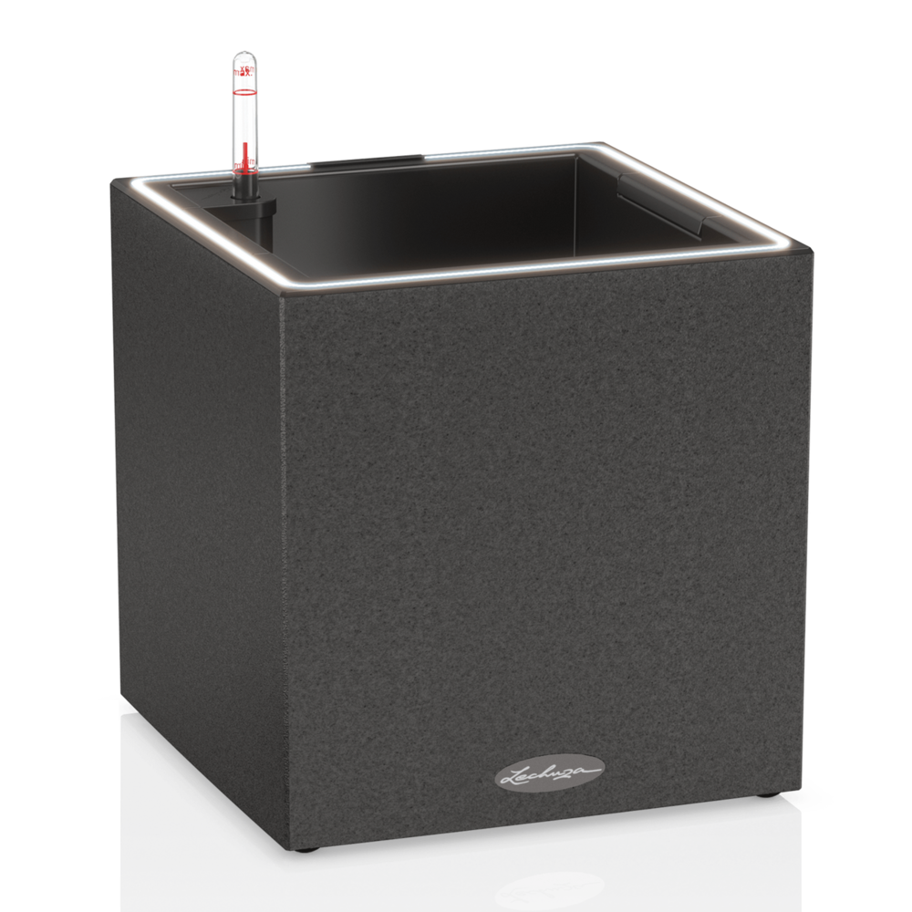 LECHUZA CANTO Stone low LED graphitschwarz LECHUZA CANTO Stone low LED graphitschwarz