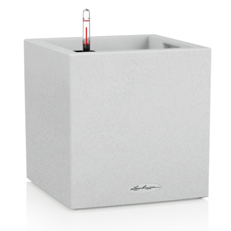 LECHUZA CANTO Stone low quartz white