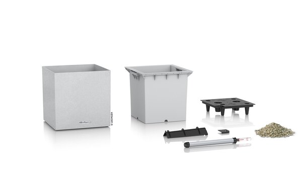 LECHUZA CANTO Stone low quarzweiß LECHUZA CANTO Stone low quarzweiß