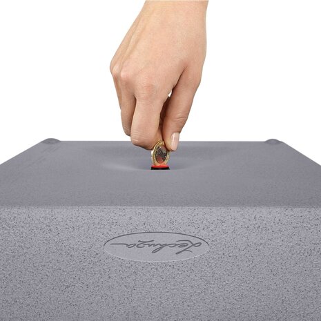 LECHUZA CANTO Stone low graphitschwarz LECHUZA CANTO Stone low graphitschwarz