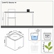 LECHUZA CANTO Stone blanc quartz LECHUZA CANTO Stone blanc quartz