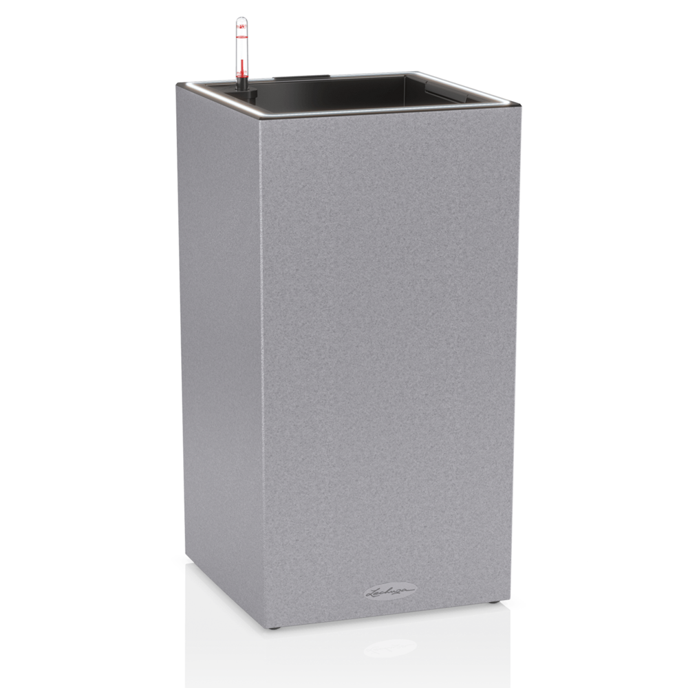 LECHUZA CANTO Stone high LED steingrau