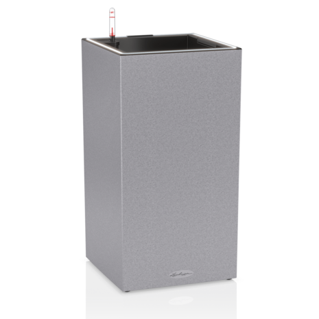 LECHUZA CANTO Stone high LED steingrau