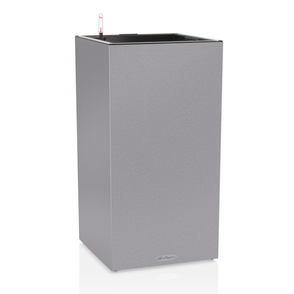 LECHUZA CANTO Stone high LED gris pierre