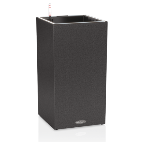 LECHUZA CANTO Stone high LED graphite black