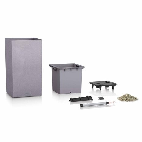 LECHUZA CANTO Stone high graphite black