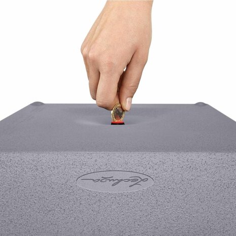 LECHUZA CANTO Stone high noir graphite LECHUZA CANTO Stone high noir graphite