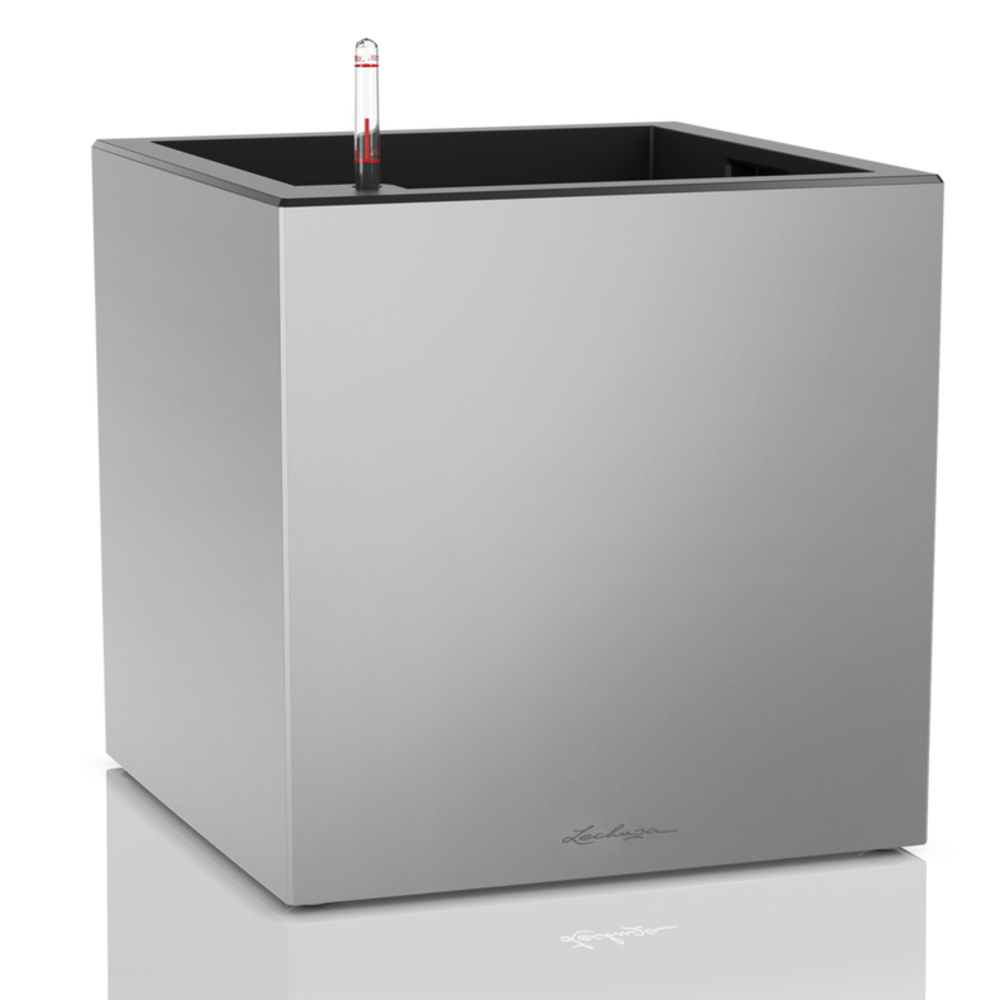 LECHUZA CANTO Premium low argent métallisé