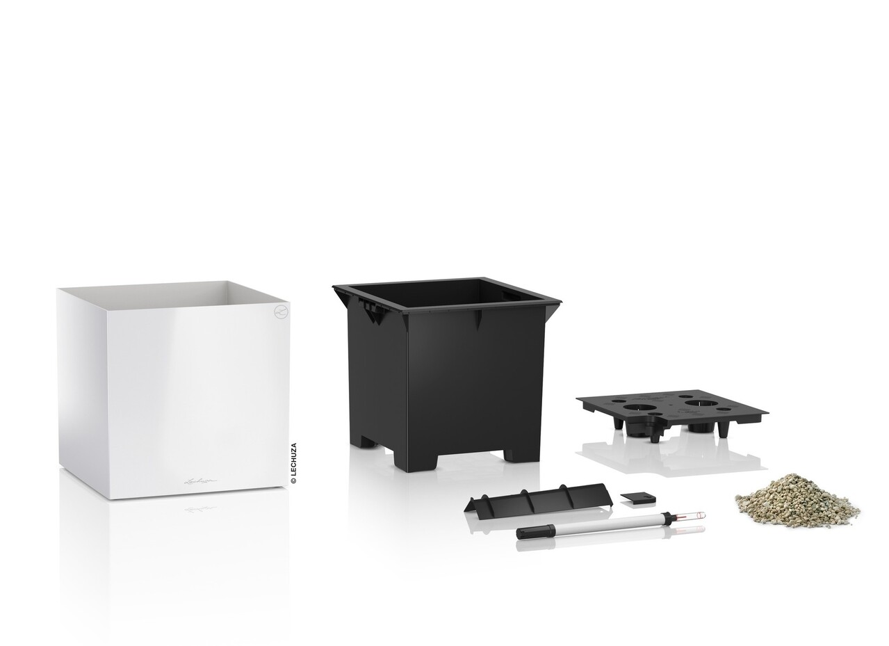 LECHUZA CANTO Premium low blanc brillant LECHUZA CANTO Premium low blanc brillant