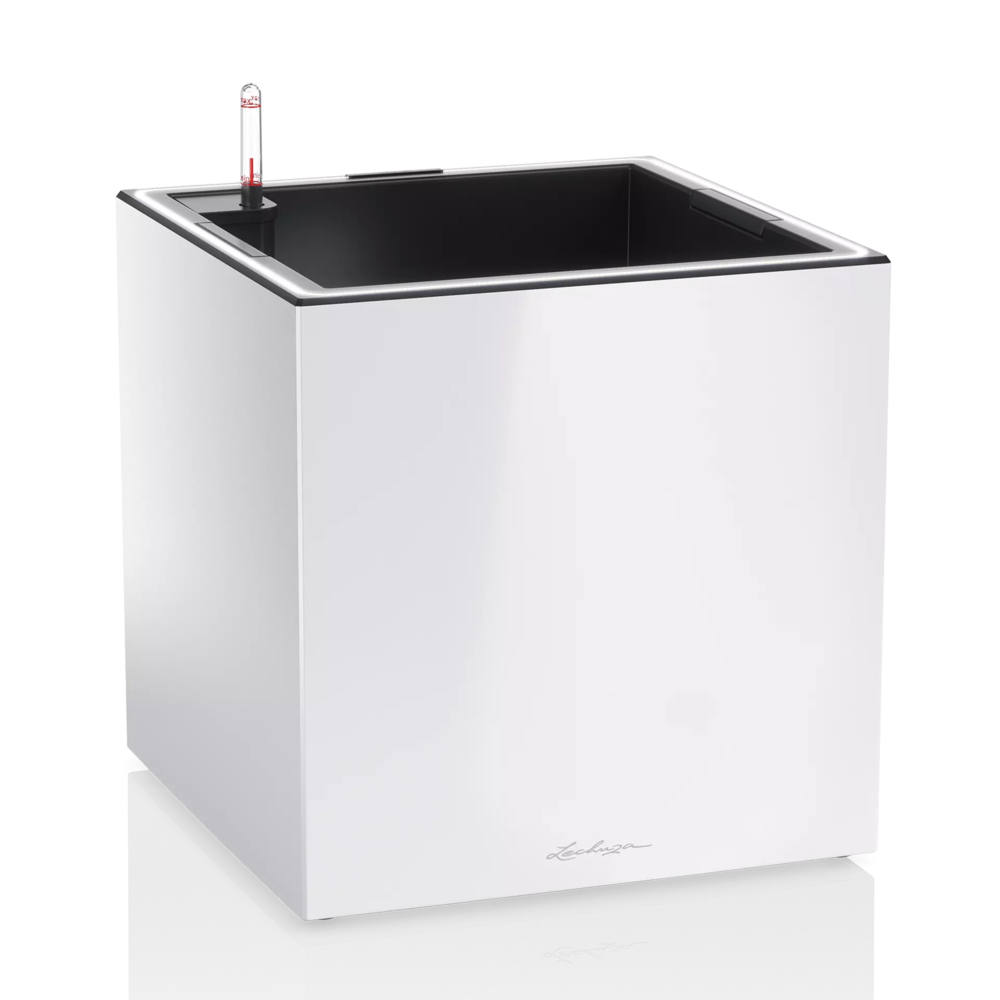 LECHUZA CANTO Premium low LED weiß hochglanz