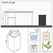 LECHUZA CANTO Premium high white high-gloss LECHUZA CANTO Premium high white high-gloss