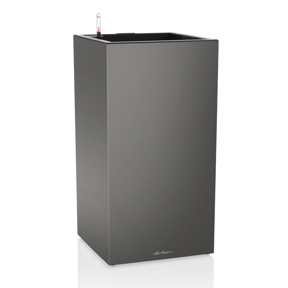 LECHUZA CANTO Premium high LED charcoal metallic LECHUZA CANTO Premium high LED charcoal metallic