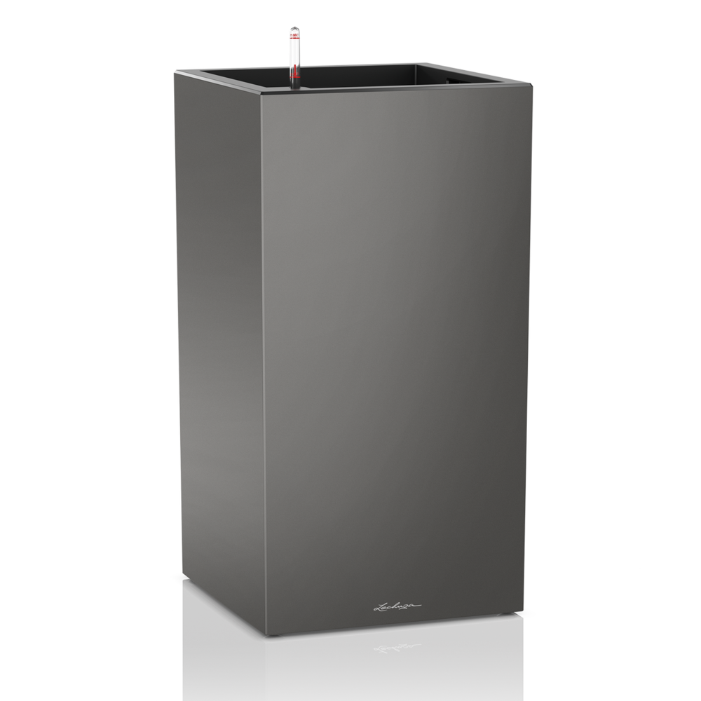 LECHUZA CANTO Premium high charcoal metallic