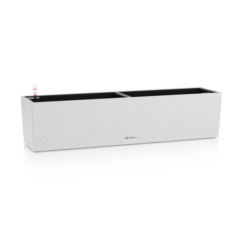 LECHUZA BALCONERA Stone blanc quartz LECHUZA BALCONERA Stone blanc quartz