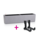 LECHUZA BALCONERA Stone 80 stone grey + LECHUZA Balcony box holder LECHUZA BALCONERA Stone 80 stone grey + LECHUZA Balcony box holder