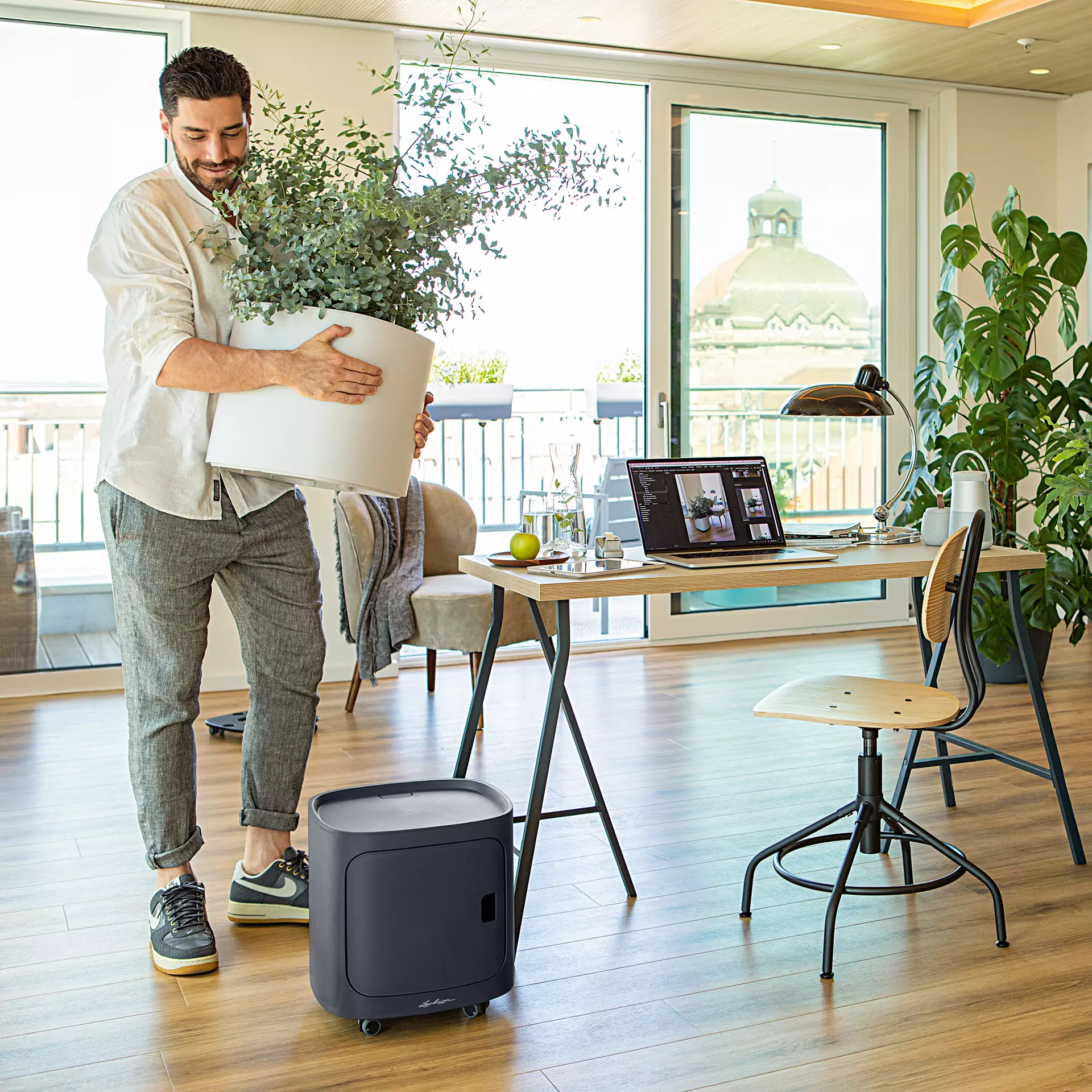 Groen thuiskantoor: Kamerplanten voor een fijne werksfeer