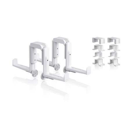 Balkonbakhouder DUO + adapter set (4-onderdelen) wit Balkonbakhouder DUO + adapter set (4-onderdelen) wit