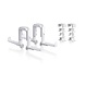 Balkonbakhouder DUO + adapter set (4-onderdelen) wit Balkonbakhouder DUO + adapter set (4-onderdelen) wit