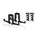 Balcony box holder DUO + adapter set (4-part) black Balcony box holder DUO + adapter set (4-part) black