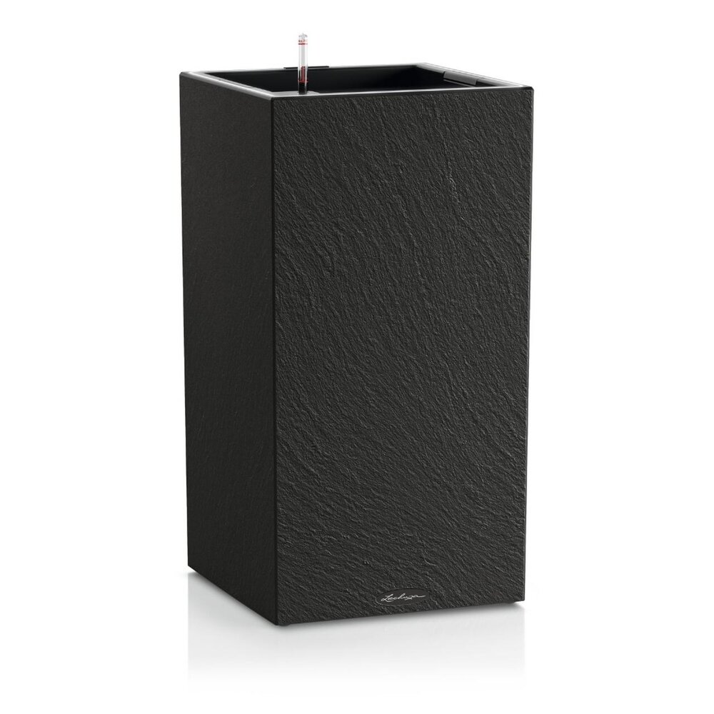 LECHUZA CANTO Slatestone high LED dark grey